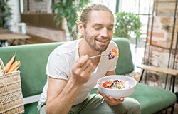 Patient in Orange Park eating healthy
