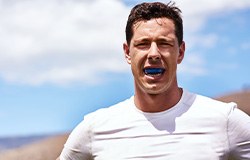 Orange Park patient using mouthguard for implant protection