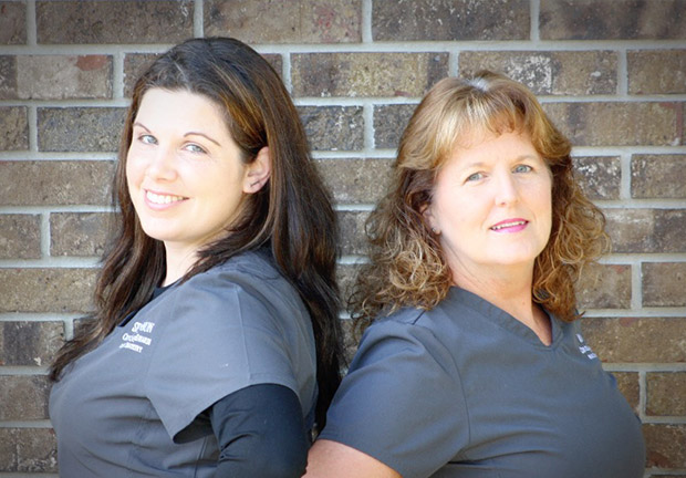 Dr. Crovatto's dental assistants Shannon and Donna