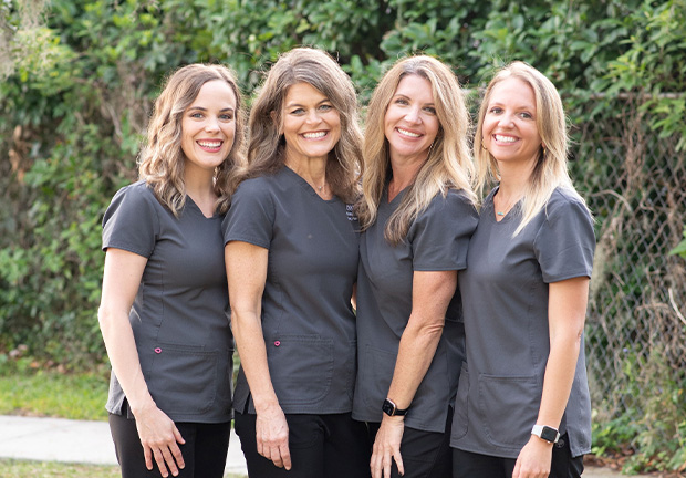 Dental hygienists Abby, Jennifer and Carrie