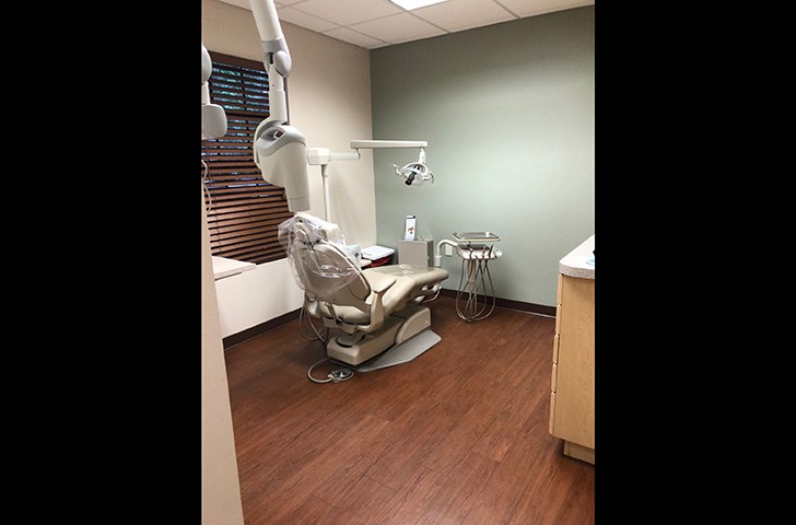 State-of-the-art dental exam room