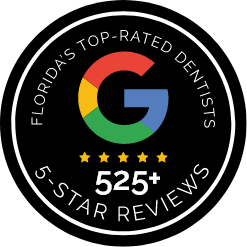 525+ 5-Star Google Reviews stamp