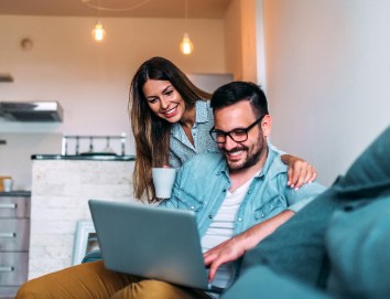 photo of smiling couple