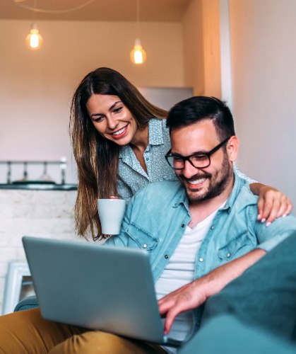 photo of smiling couple