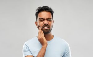 Man suffering from toothache