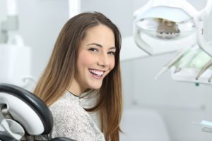 patient smiling before receiving dental fillings in Orange Park